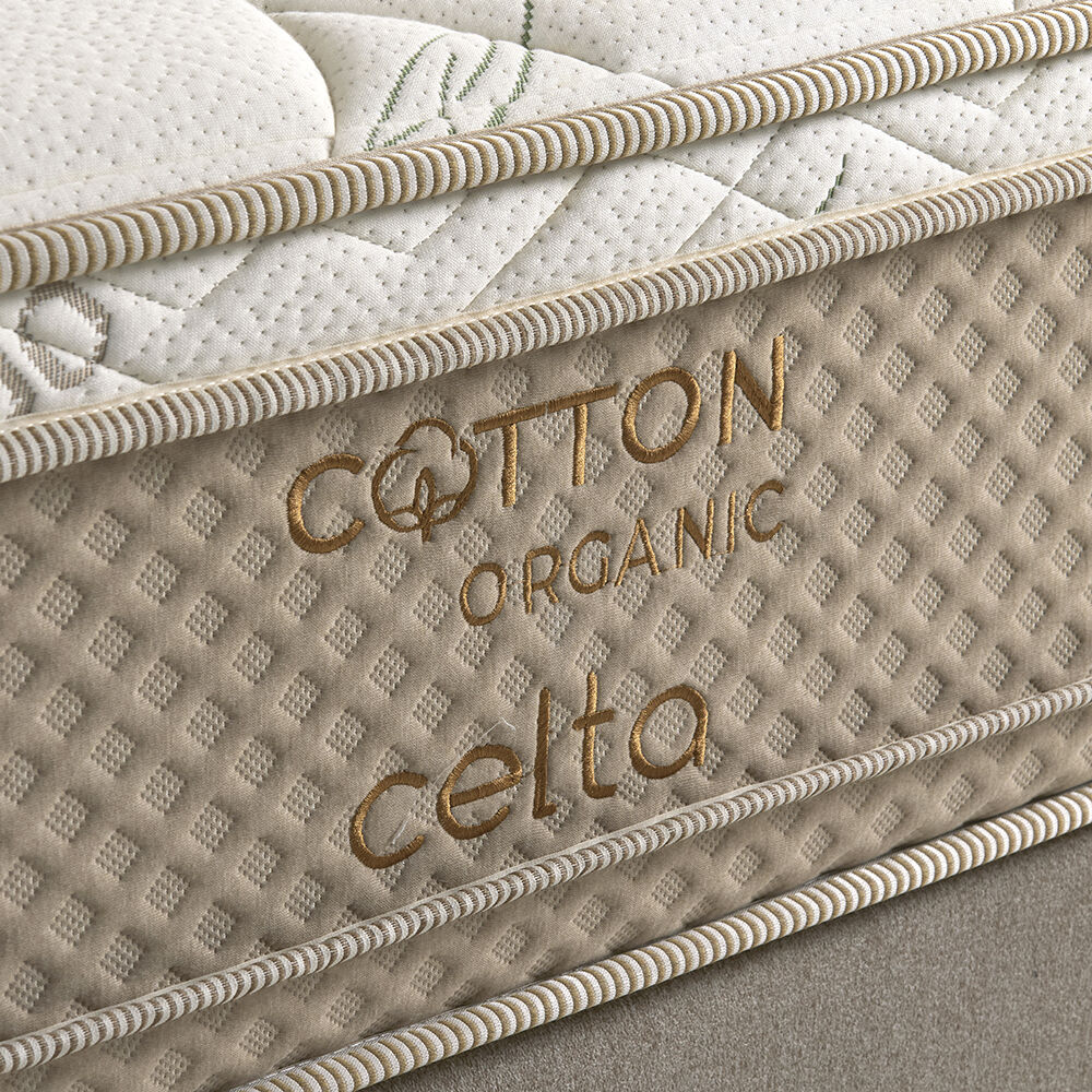 Cama Europea Celta Cotton Organic / Super King / Base Dividida + Set De Maderas image number 2.0