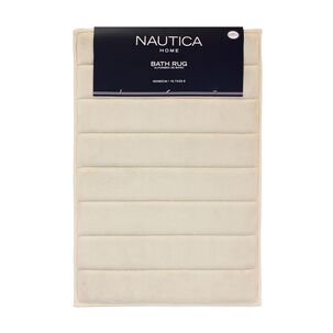 Alfombra De Ba&ntilde;o Nautica Home 40x60cm Coralina Ultra Suave Marfil