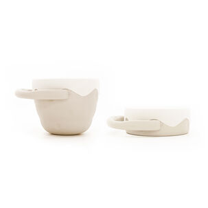 Vaso Cereal Silicona Beige