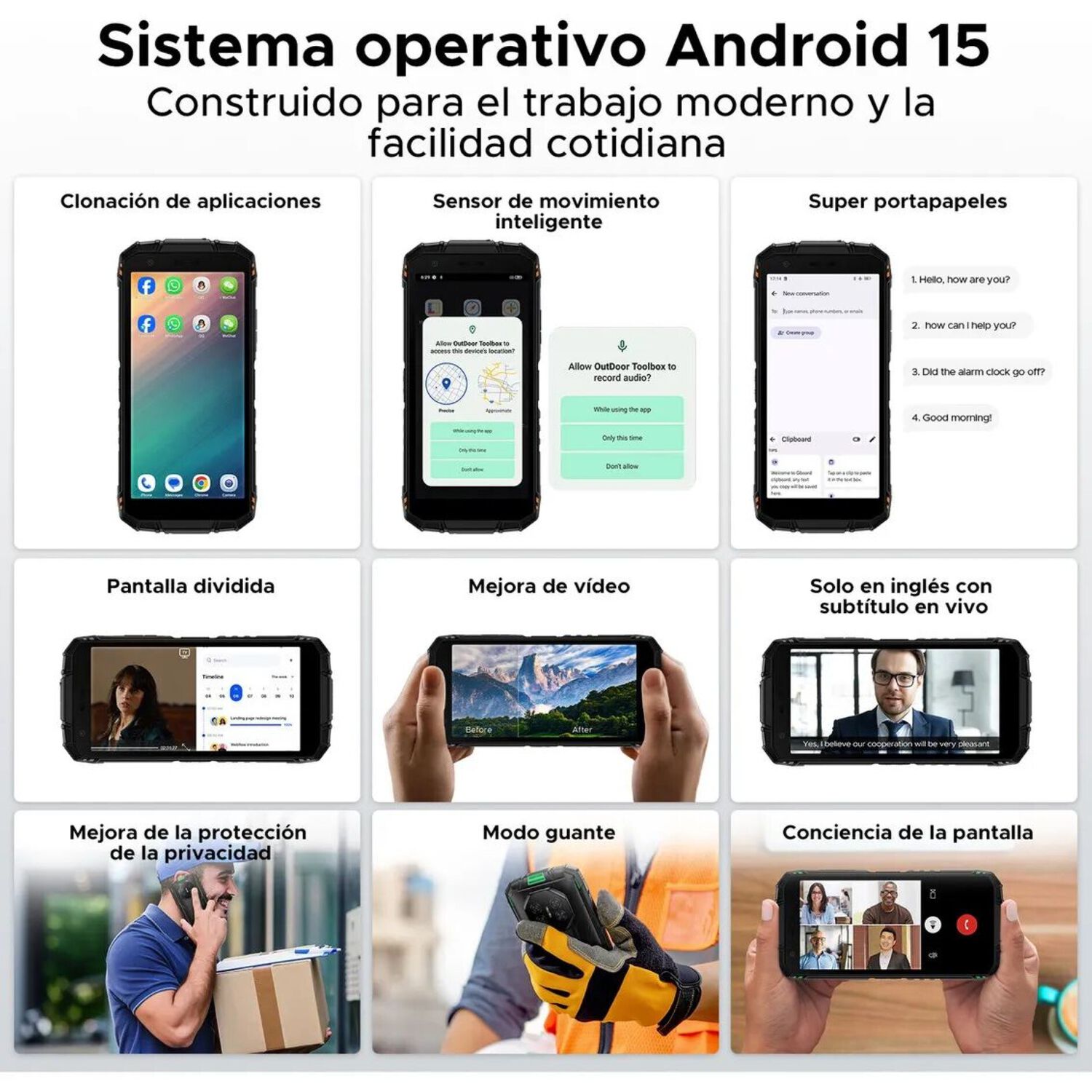 Doogee Fire 3 Rugerizado 5.5" Android 15 8.350mah Compacto image number 3.0