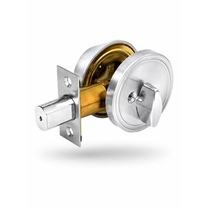 Cerradura Chapa Seguridad Cerrojo Simple Acero Inox 35-50mm