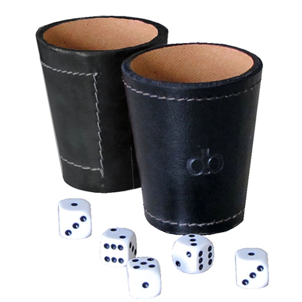 Vaso Cacho Cuero Incluye 5 Dados Dommo Burano Negro - Ps image number 0.0