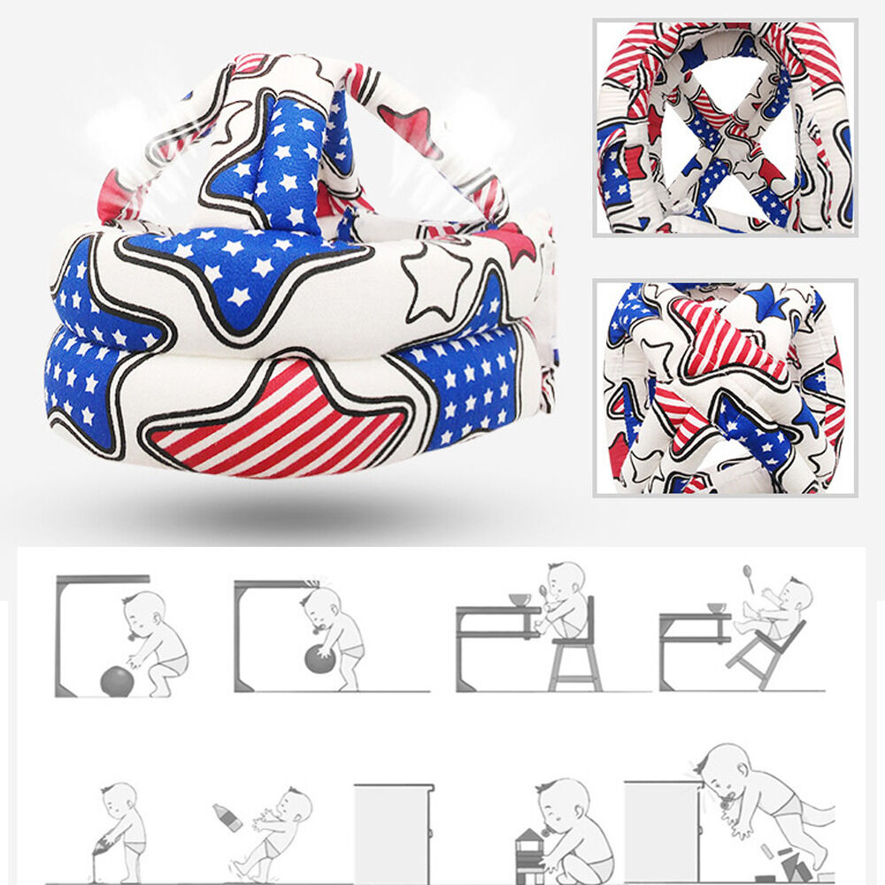 Casco Proteccion Seguridad Para Bebe Gorro Antigolpe Gateo image number 2.0