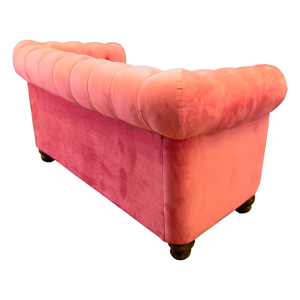 Sofa Florencia 3 Cuerpos Tela Velvet Palo Rosa image number 2.0