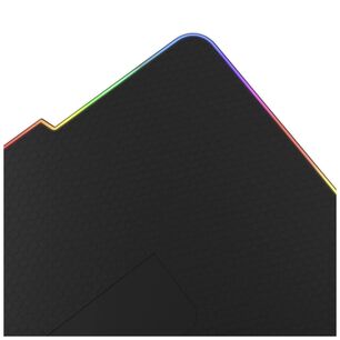 Mousepad Gamer Rgb Usb 36x30cm Negro Fury