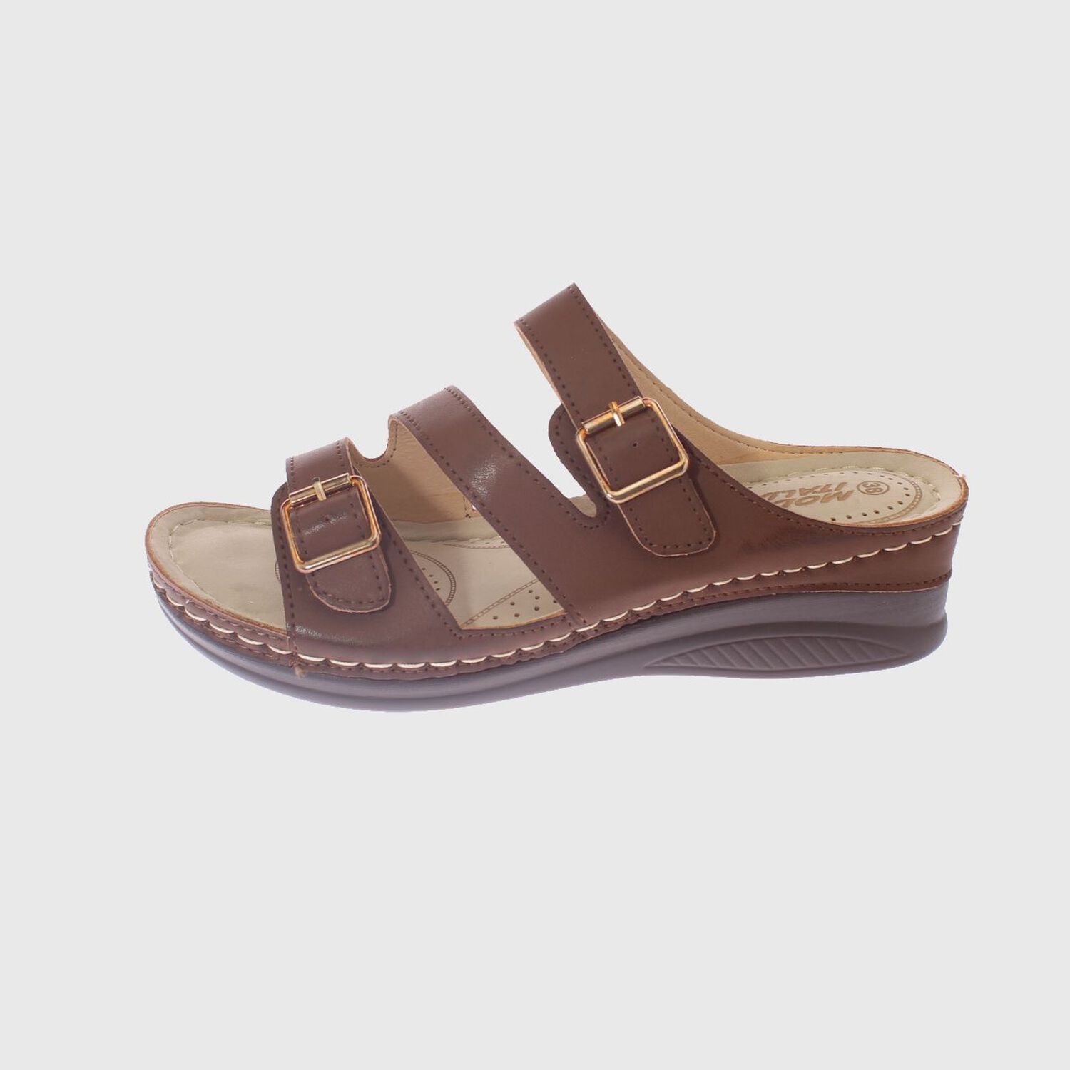 Sandalia Confort Caf&eacute; Modelo Italiano Art. 5ask76616brown image number 1.0