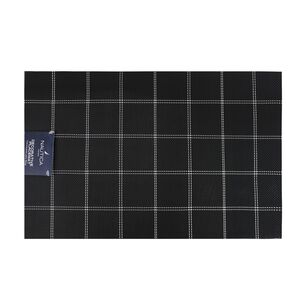 Pack 6 Individuales De Mesa Nautica Home 45x30cm Negro A Cuadros
