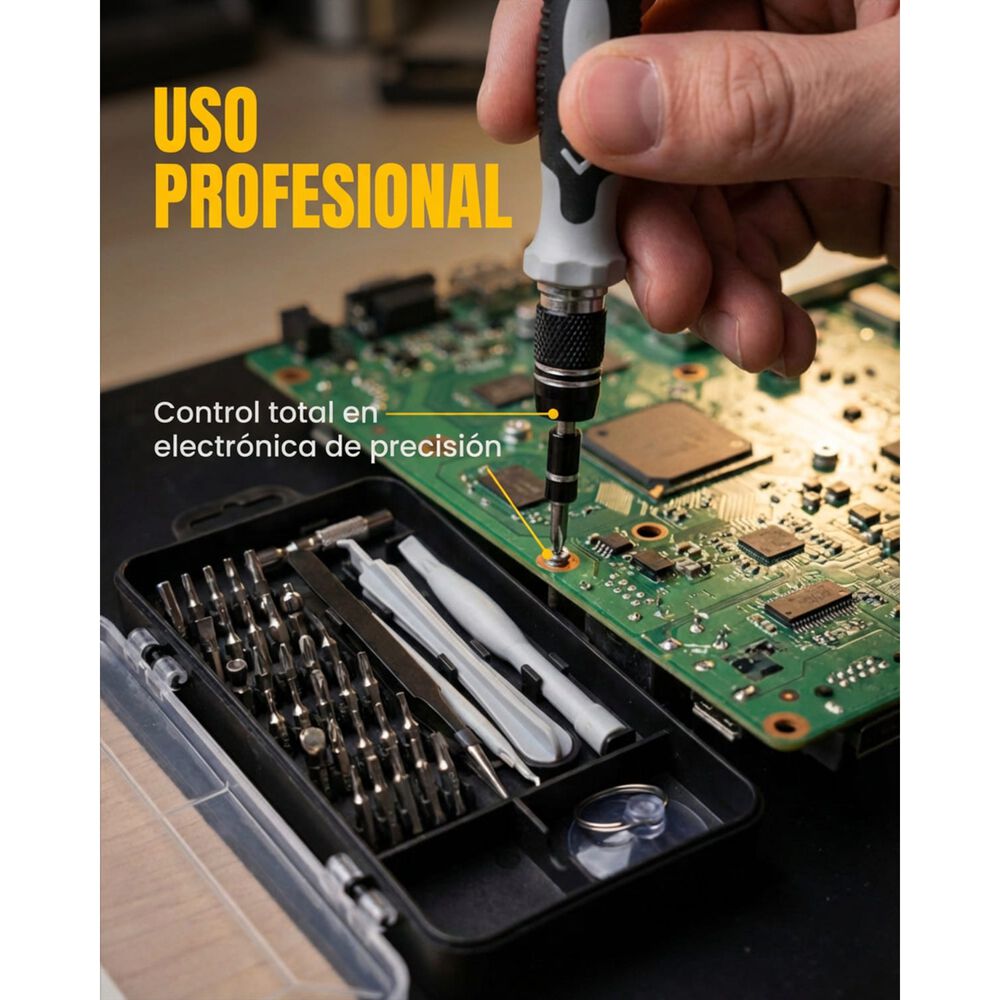 Juego Destornilladores Precisi&oacute;n Magenitcos Set 115 En 1 image number 6.0