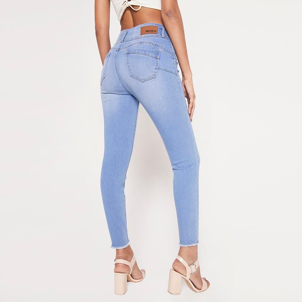 Jeans Mujer Tiro Alto Push Up Rolly Go image number 2.0