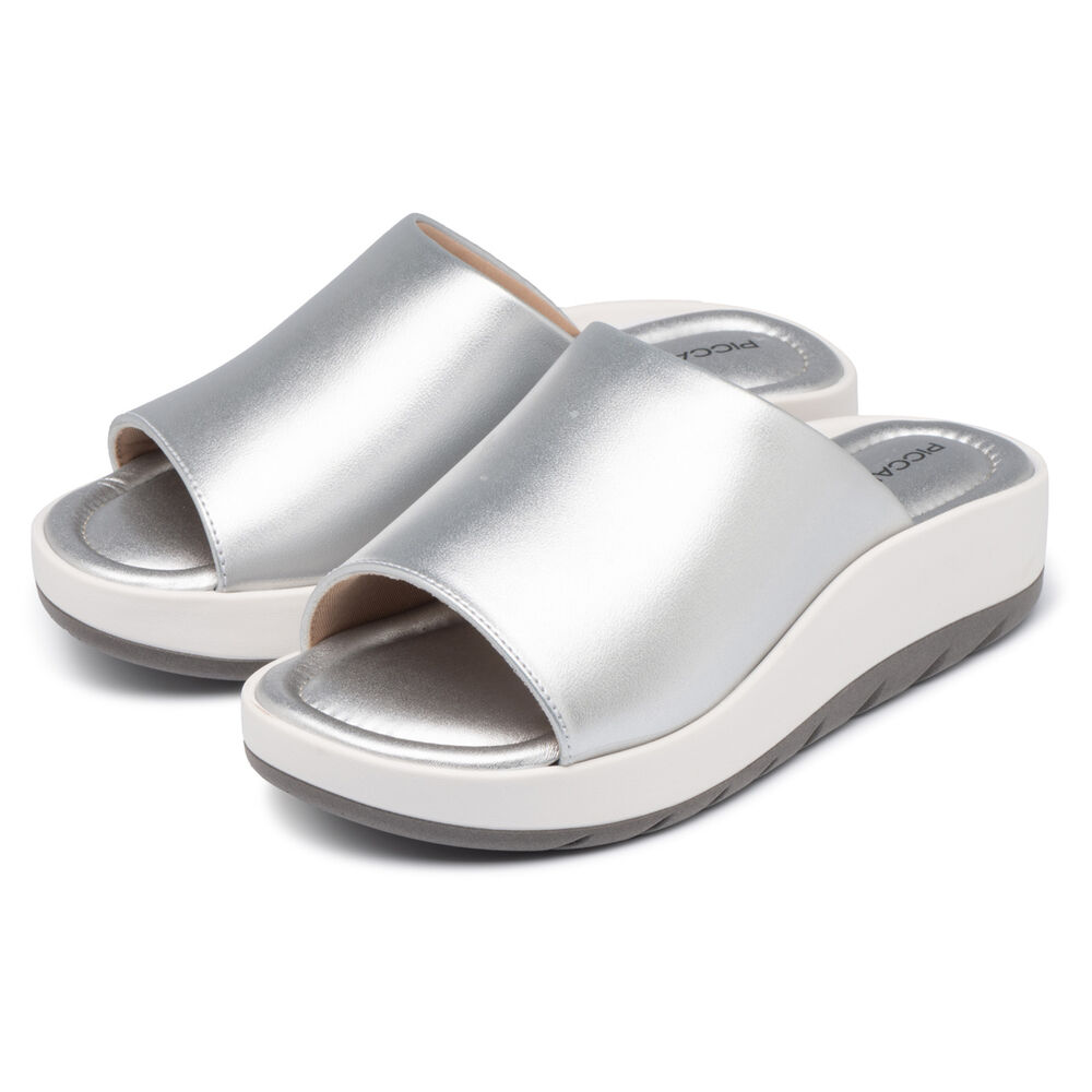 Sueco Mujer Plata/blanco Fran Piccadilly image number 1.0