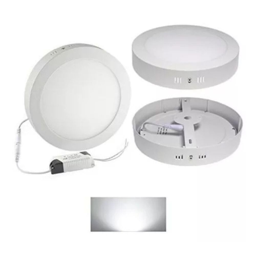 Pack X6 Panel Led 18w Luz Neutro 4000k Sobrepuesto Redondo image number 2.0