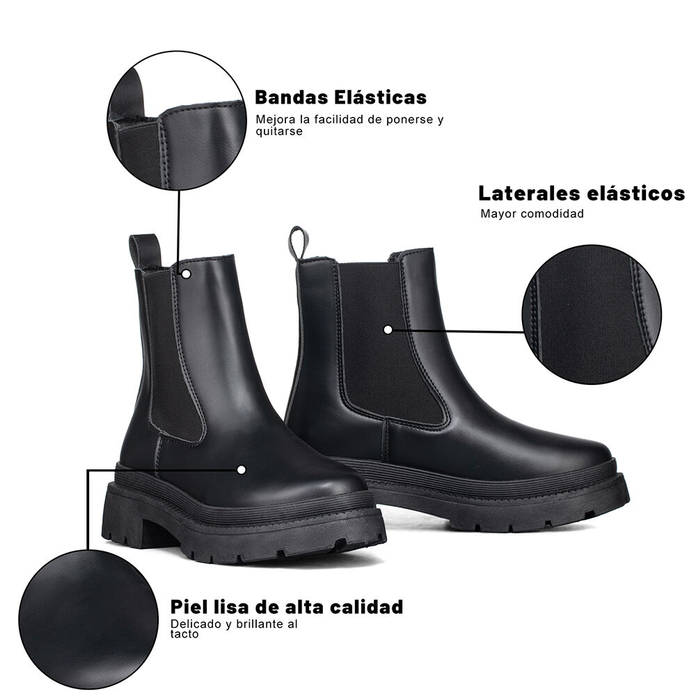 Botin Casual Mujer Plataforma Clasico Formal Weide Sl31 image number 7.0