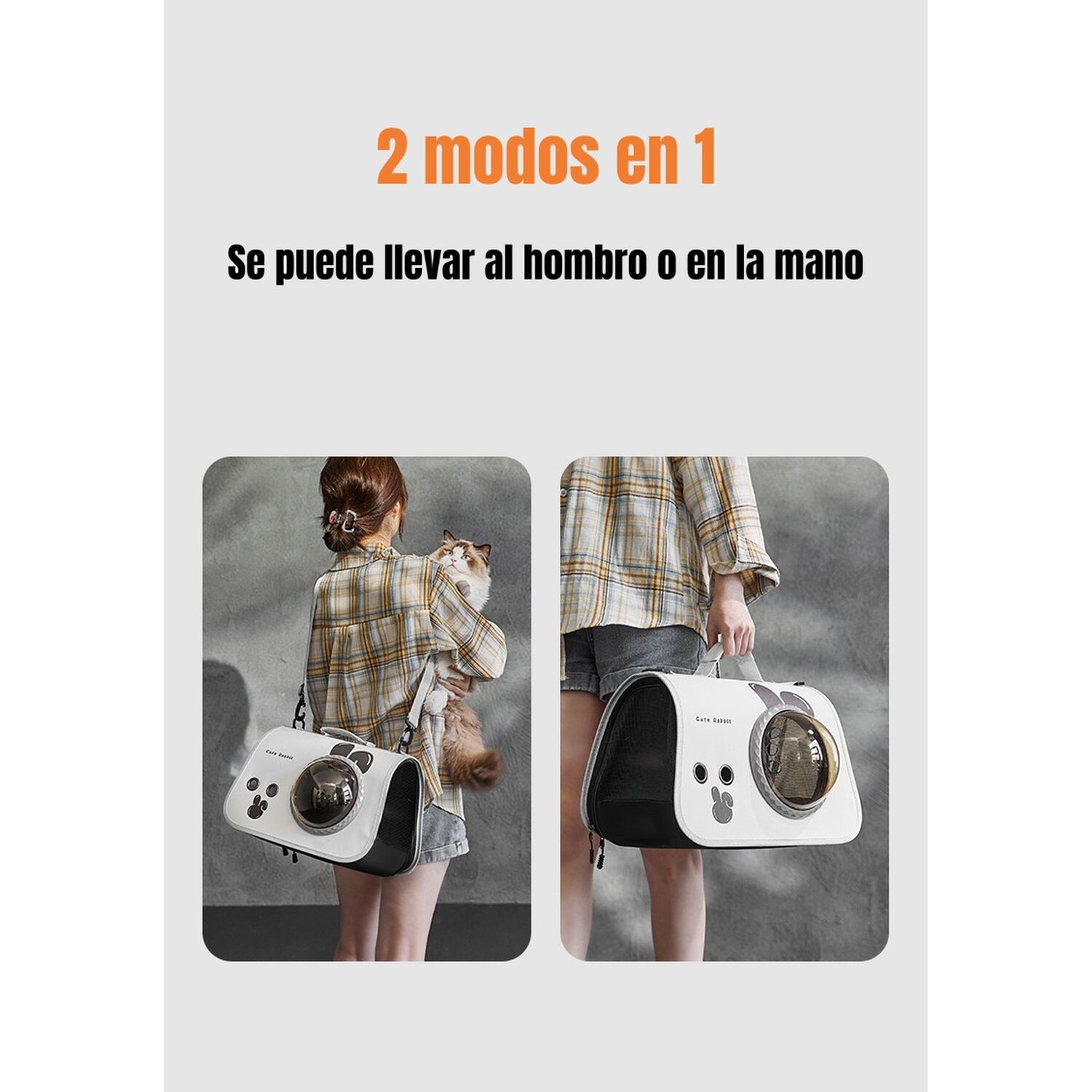Bolso Transportador De Mascotas Atenea 2 En 1 By Lubabycas image number 2.0