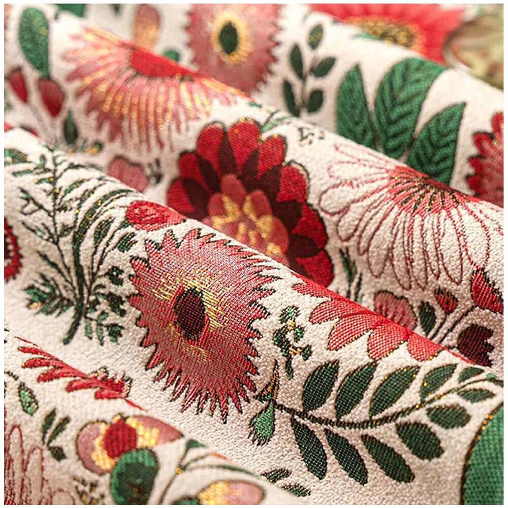 Camino De Mesa De Lino Tejido Con Dise&ntilde;o 35*180cm Mod12 image number 2.0