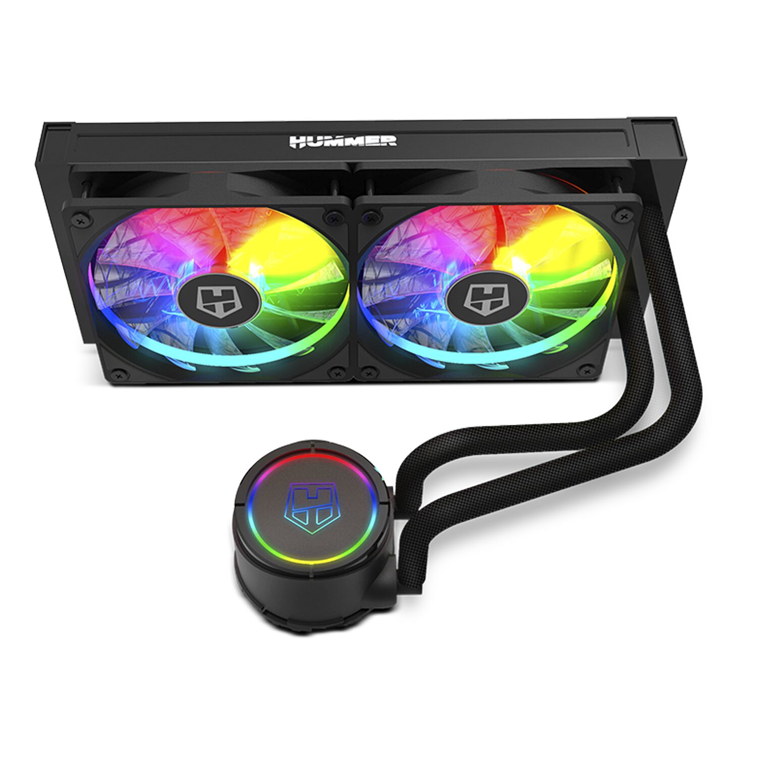 Water Cooling Hummer H-240 Full Color Argb Intel - Amd image number 2.0