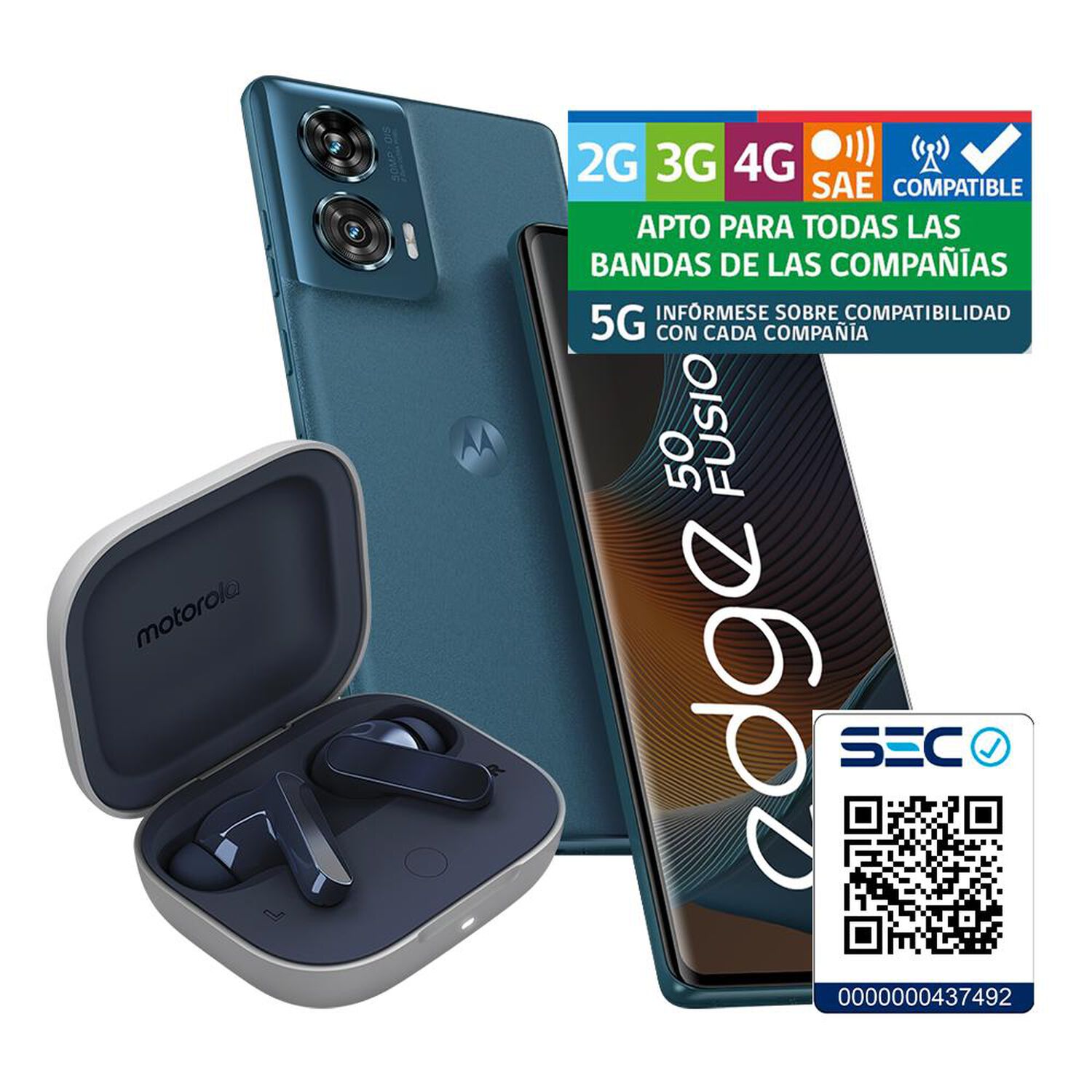 Smartphone Motorola Moto Edge 50 Fusion + Moto Buds / 5G / 256 GB / Liberado image number 9.0