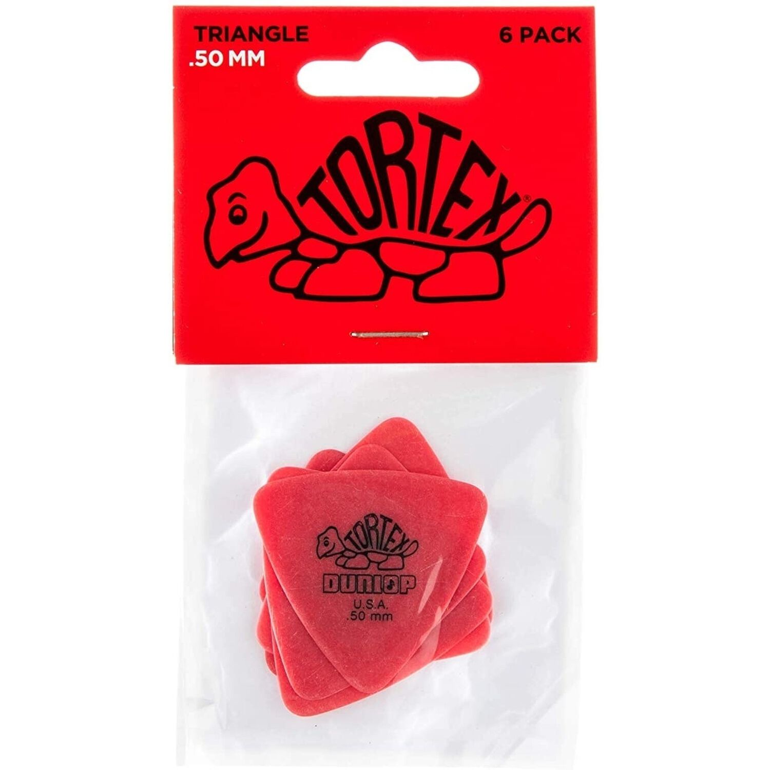 U&ntilde;etas Dunlop 431 Tortex Triangulares Rojas 0.50 Mm Pack 6un. image number 2.0