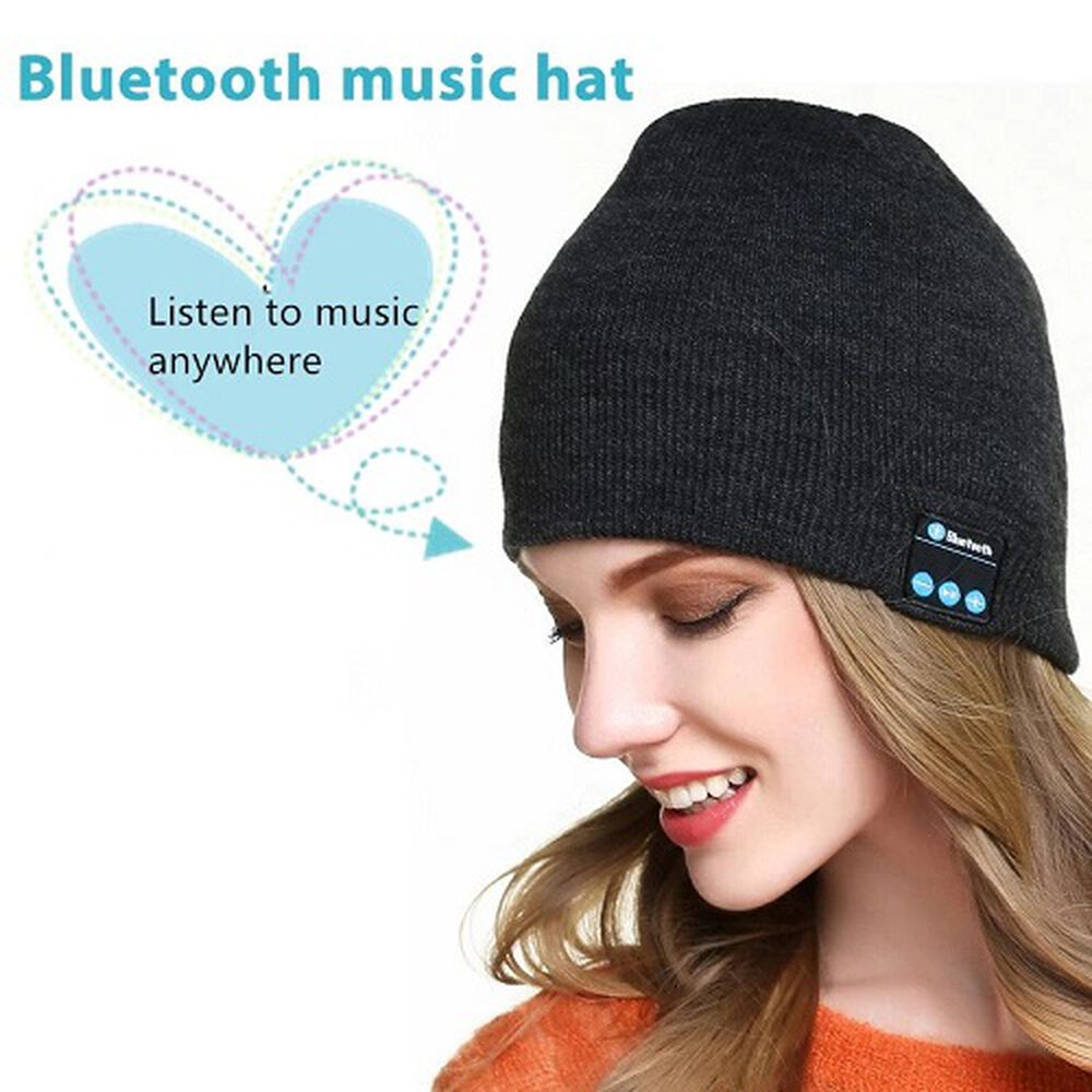 Audífonos Bluetooth Gorro Orginales Lana Auriculares Inalambricos Incluidos Gorra Tejida image number 1.0