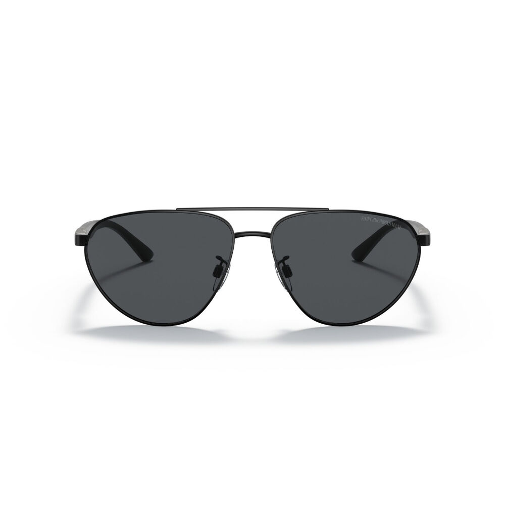 Lentes De Sol Negro Mate Emporio Armani image number 0.0