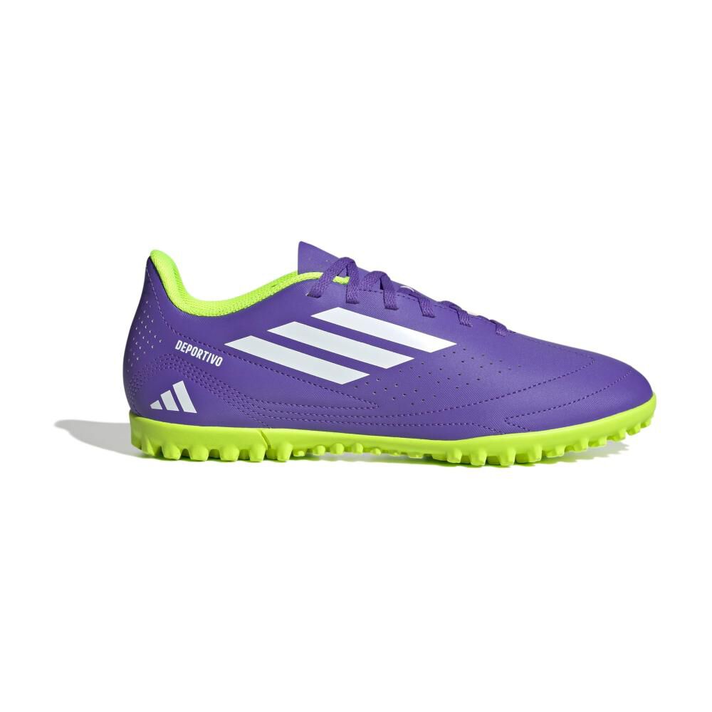 Zapatilla Fútbol Hombre Adidas Deportivo Iii Pasto Sintético Morada image number 2.0