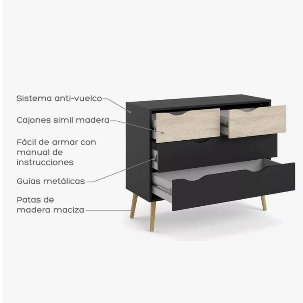 C&oacute;moda Cajonera N&oacute;rdica image number 3.0