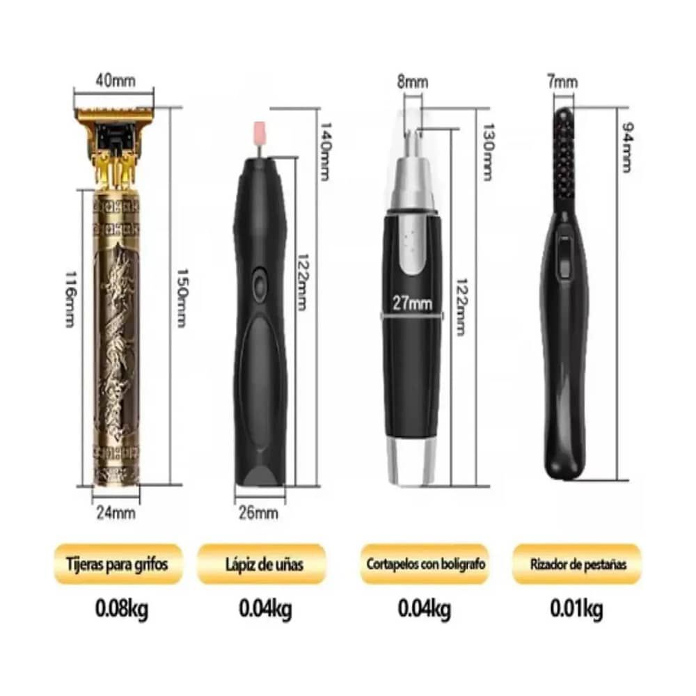 Set M&aacute;quina De Afeitar Multifuncional 4 En 1 image number 1.0