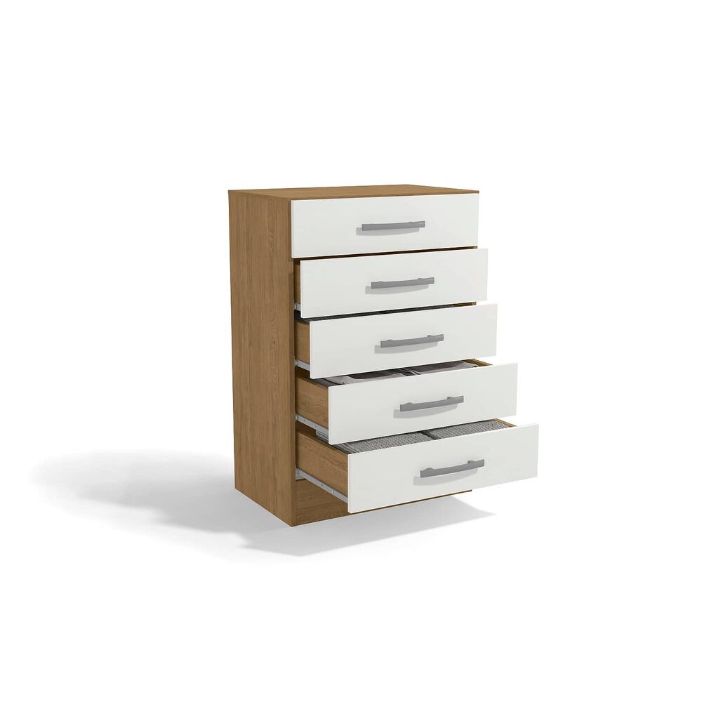 C&oacute;moda Yardas Carla Blanco / Angel&iacute;n 5 Cajones image number 4.0