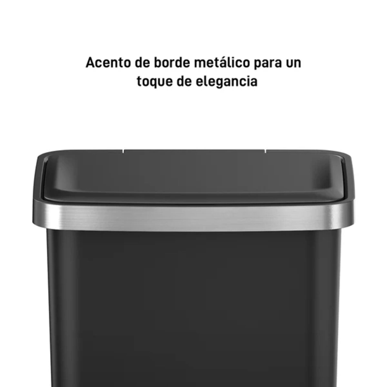 Basurero Pl&aacute;stico Eko Negro Con Pedal 45l image number 8.0