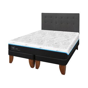 Cama Europea Cic Green Infinity / King / Base Dividida + Respaldo