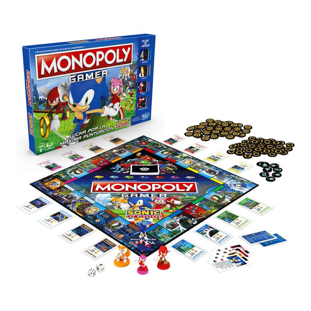 Juegos Familiares Monopoly Gamer Sonic The Hedgehog image number 1.0