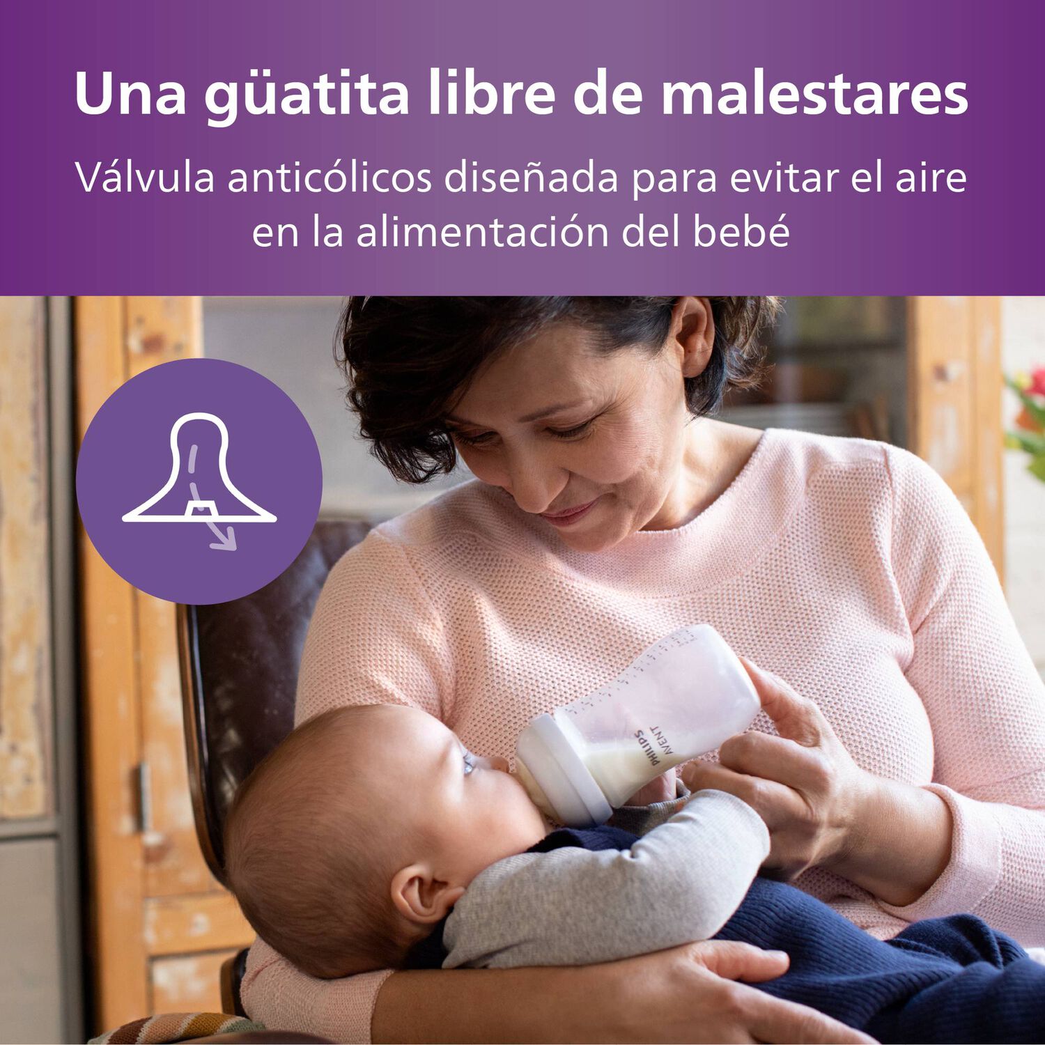 Mamaderas Natural Response Philips Avent Scy903/02 1m+ 260ml image number 3.0