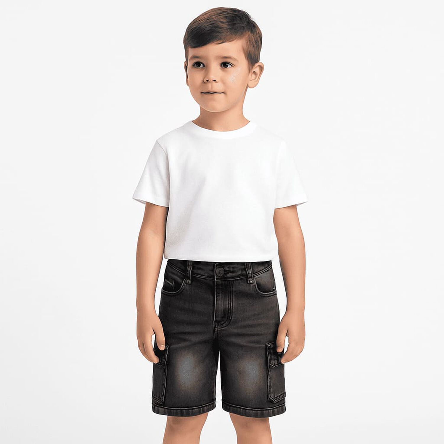 Shorts Bermuda Cargo Jean Denim Casual Con Estilo image number 0.0