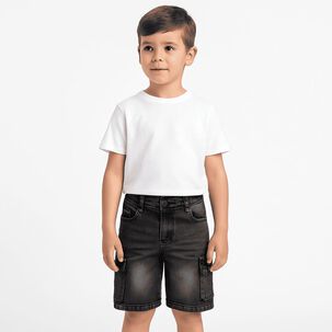 Shorts Bermuda Cargo Jean Denim Casual Con Estilo