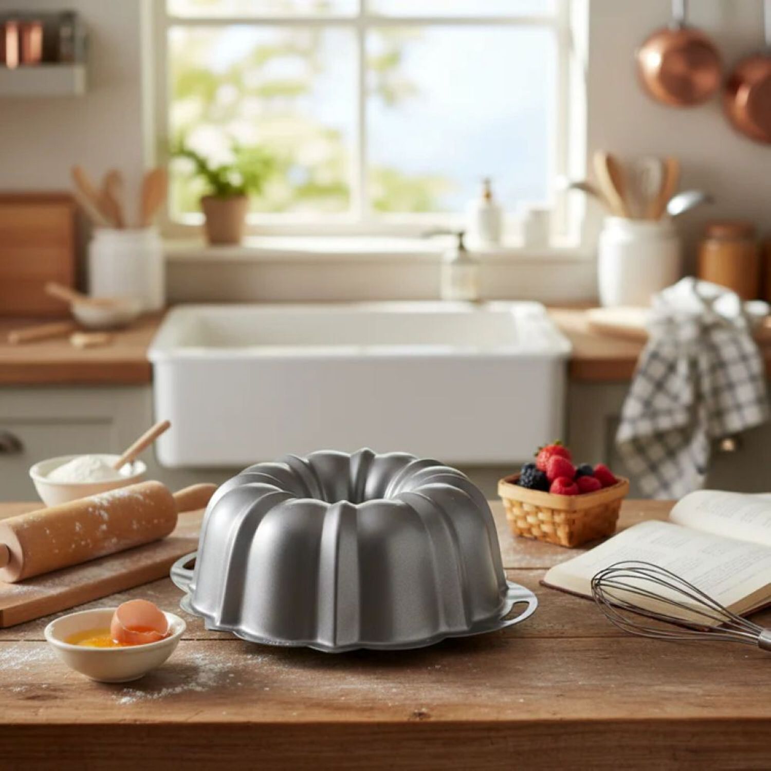 Proform Anniversary Bundt Pan With Handles Nordic Ware image number 4.0