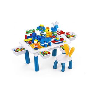 Set De Juego Did&aacute;ctico Con Mesa Bloques Tipo Lego Para Ni&ntilde;os Con Silla