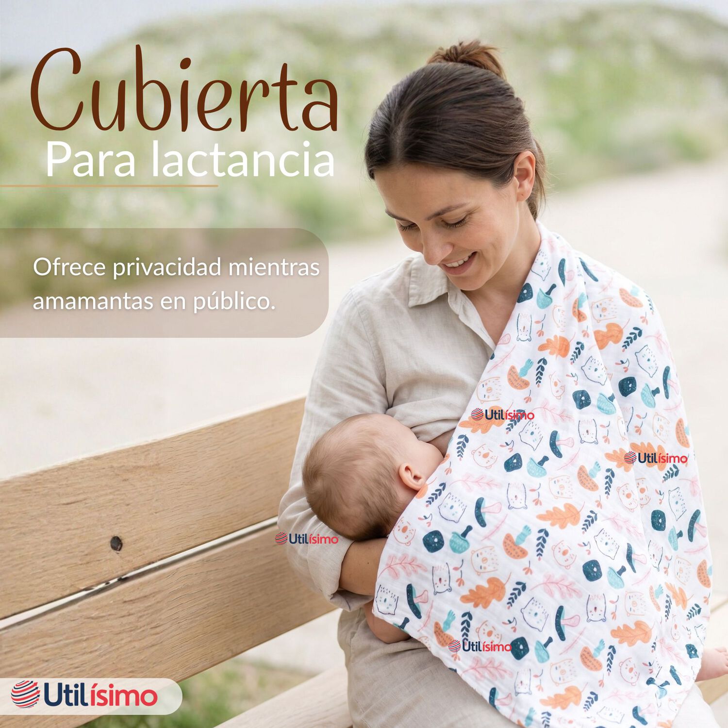 Pack 6 Mantas Muselina 70x 70 Cm Beb&eacute; Ni&ntilde;o Multiuso 100% Algod&oacute;n Colores Surtidos image number 6.0