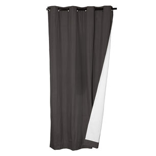 Set 2 Cortinas Bo Microfibra Gris Oscuro