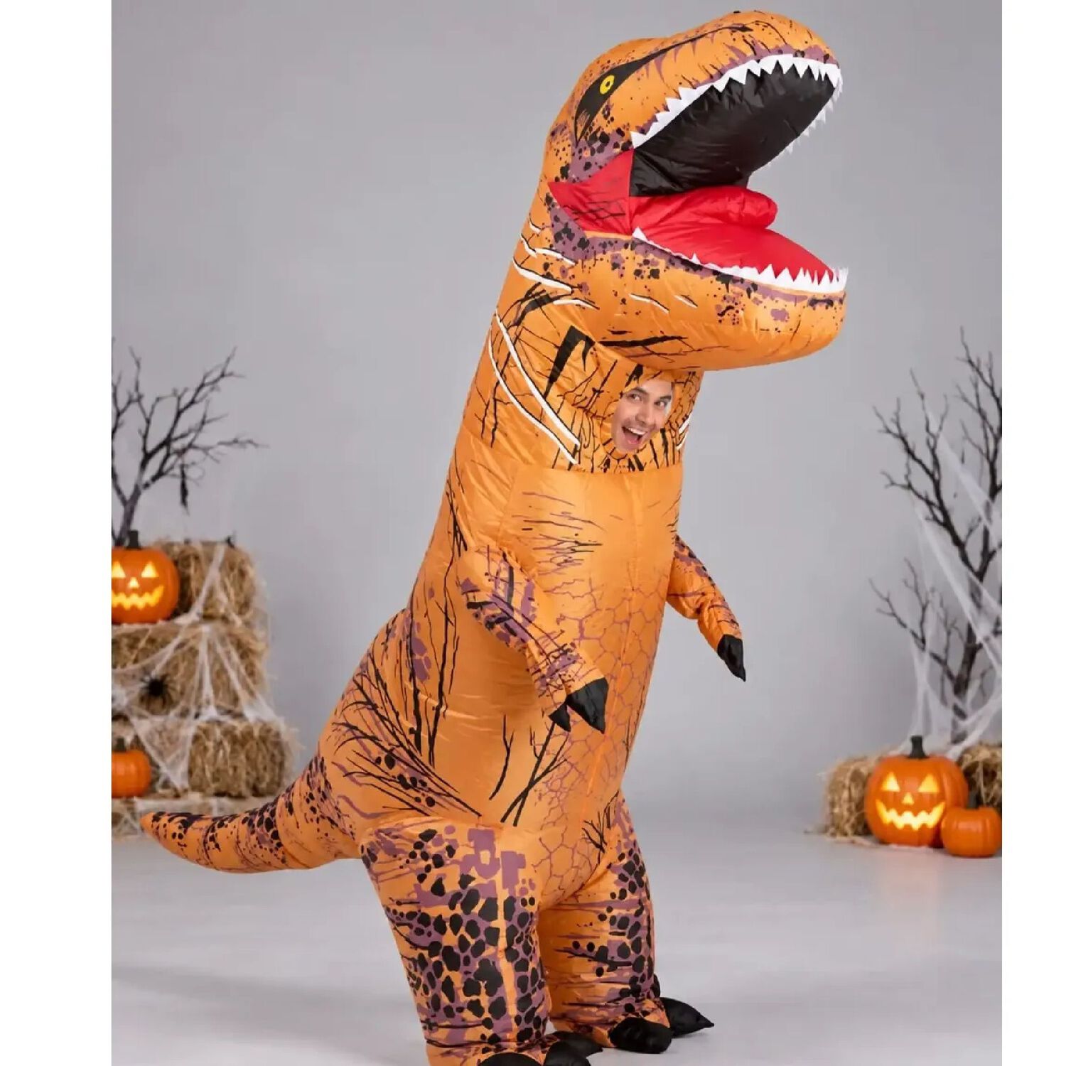 Disfraz Inflable Dinosaurio T-rex Adulto 1,60 A 1,90 M. image number 3.0