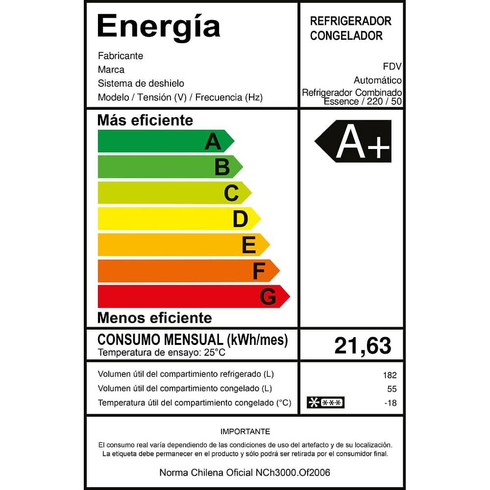 Refrigerador Bottom Freezer Essence 237 Lts Fdv Gris image number 7.0