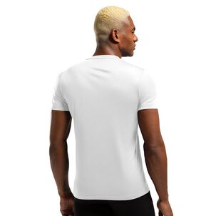Polera Essential Manga Corta Blanca Hombre