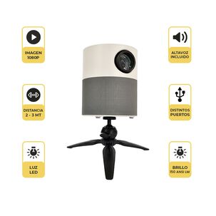 Proyector Led Portátil 360 Full Hd Home Cinema Levo