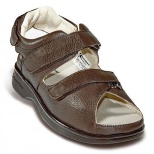 Sandalia Para Diabetico -color Marron-talla 34-blunding