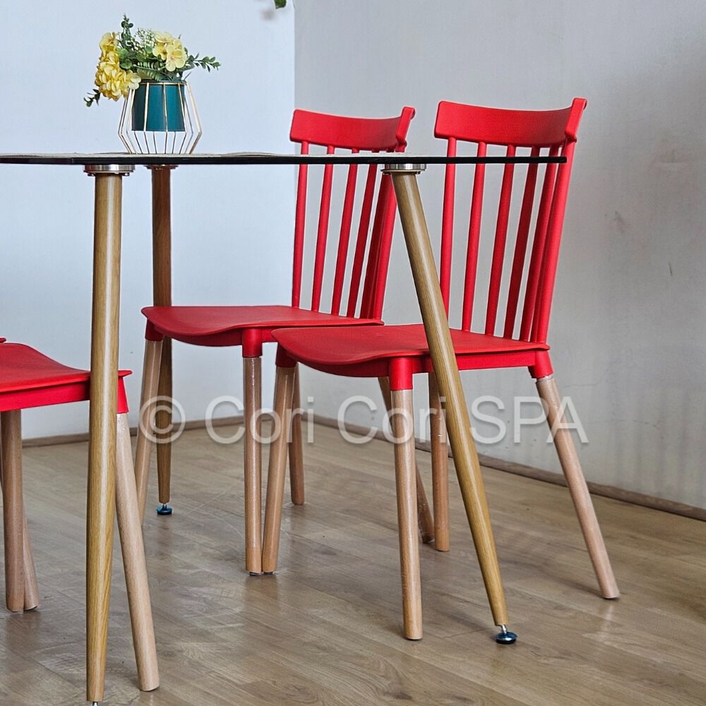 Comedor Vidrio Templado 120x80cms + 4 Sillas Windsor image number 2.0