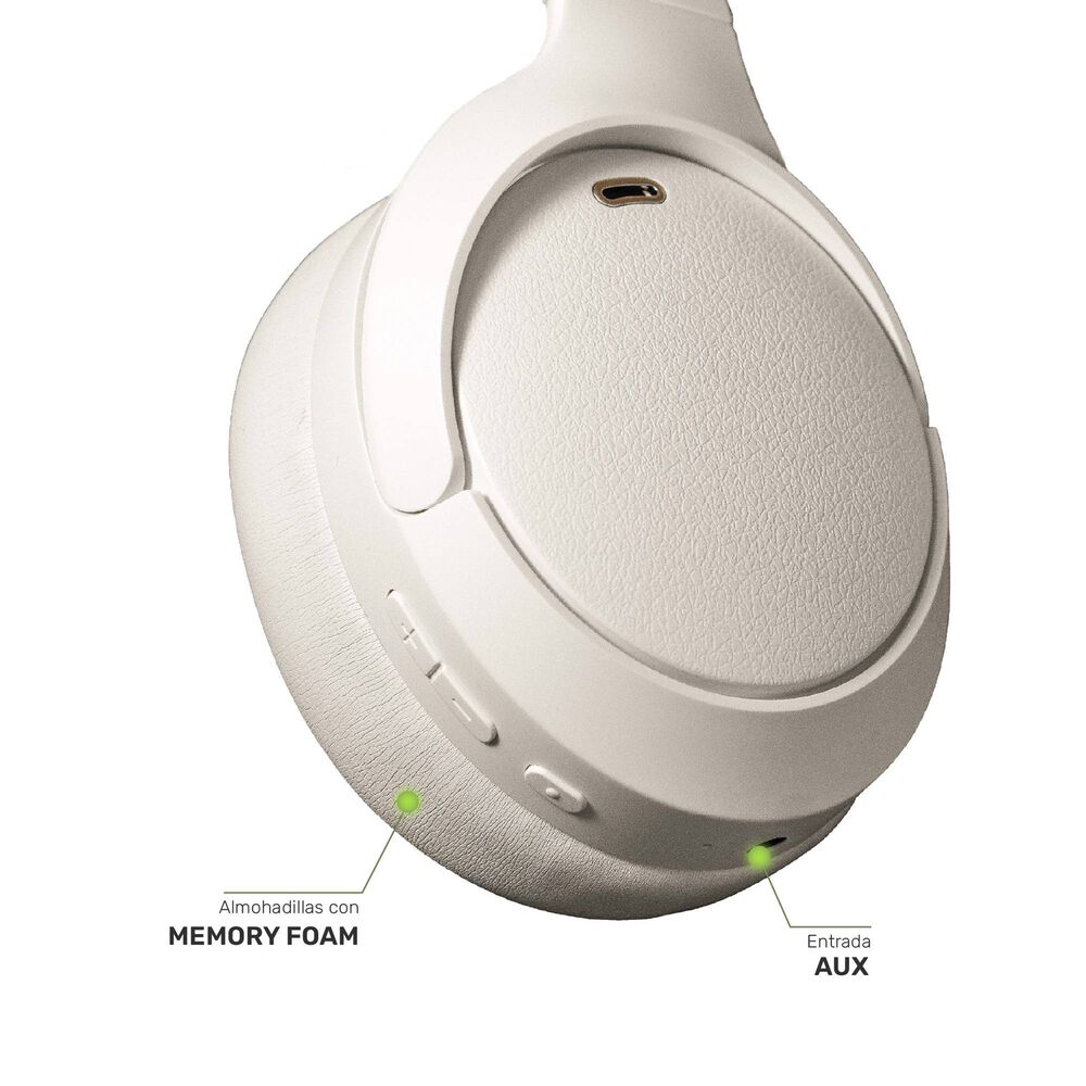 Audifonos Bluetooth Inalambrico Beatmaster Anc Cream image number 4.0