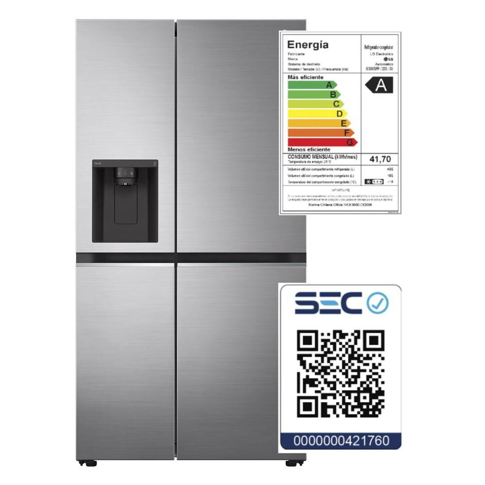 Refrigerador Side By Side LG GS66SPP / No Frost / 591 Litros / A image number 15.0
