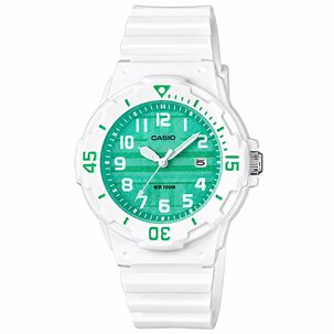Reloj Casio De Ni&ntilde;a Lrw-200h-3cvdf Blanco / Verde