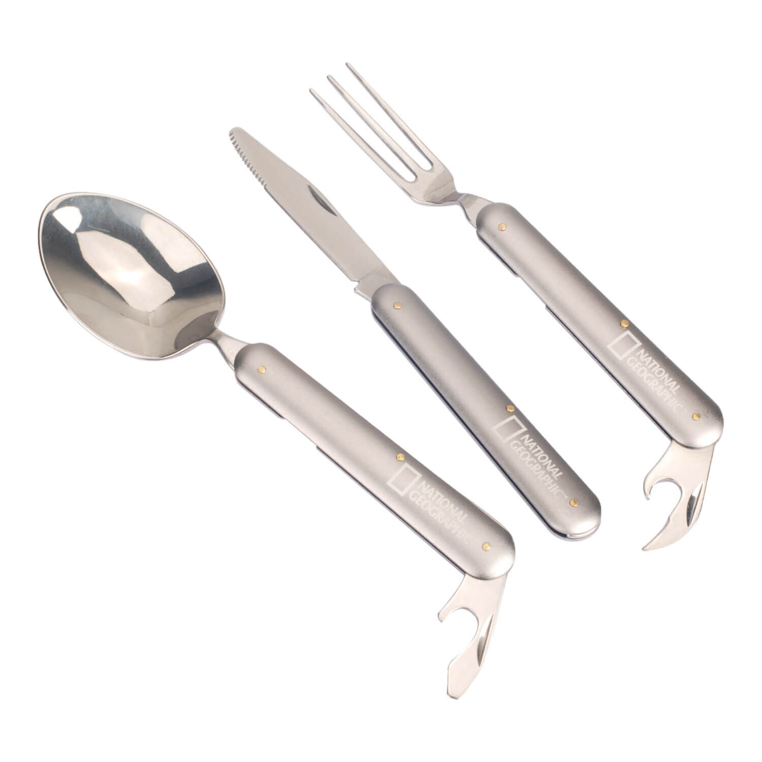 Set Cubiertos De Acero Inox 1 Persona National Geographic image number 1.0