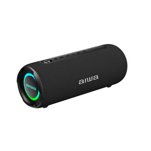 Parlante Port&aacute;til Inal&aacute;mbrico Bluetooth 15w Impermeable Tws Aiwa Aw-q260 Negro