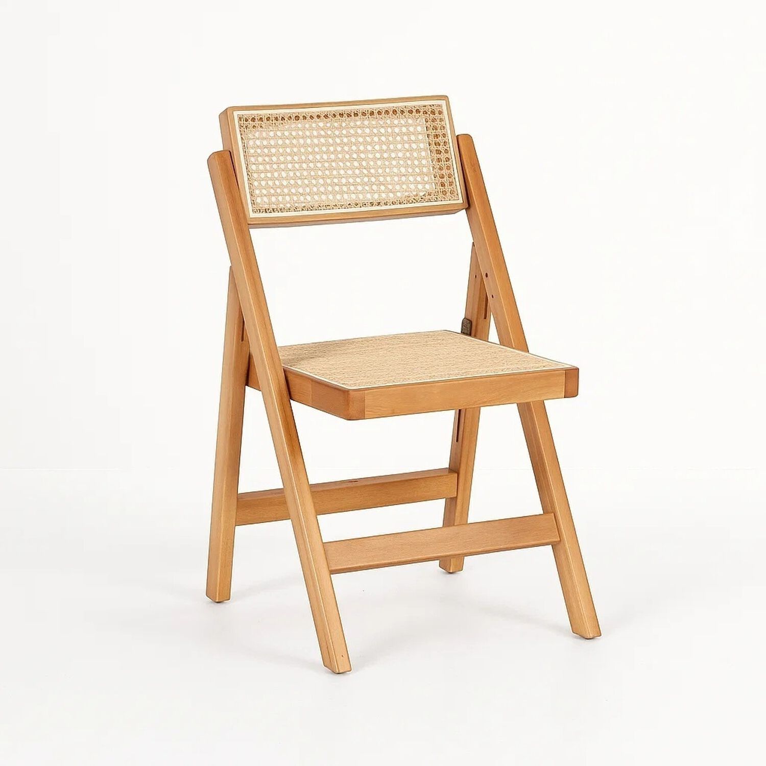 Silla Mistral Plegable De Madera Rattan Natural image number 0.0