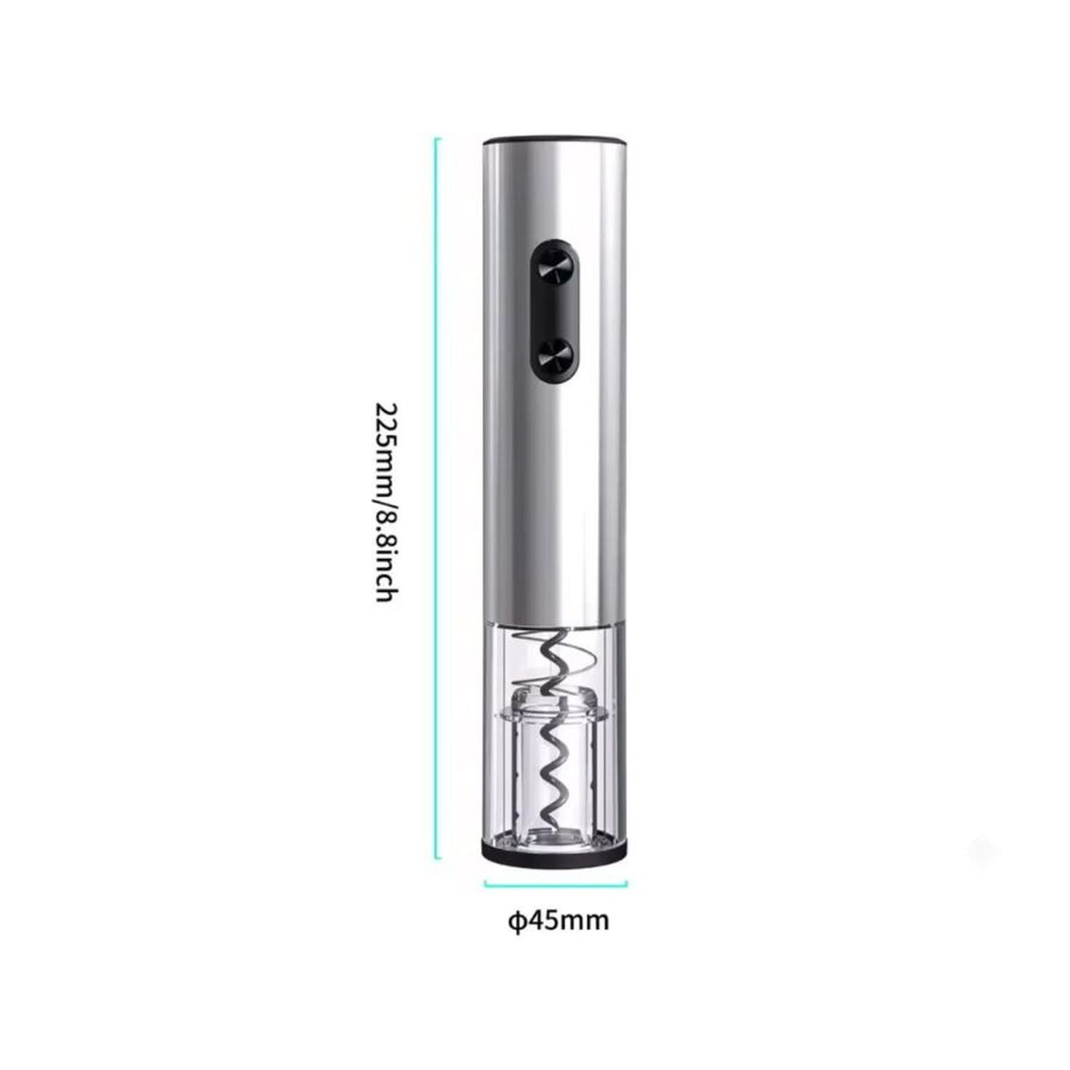 Sacacorchos El&eacute;ctrico Autom&aacute;tico Para Vino Acero Inoxidable Recargable Usb image number 4.0